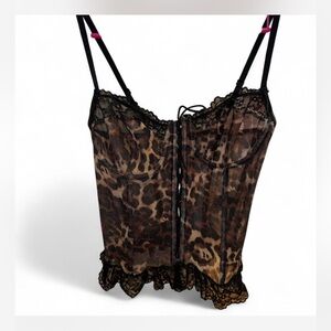 Fashion Nova Animal Print Corset